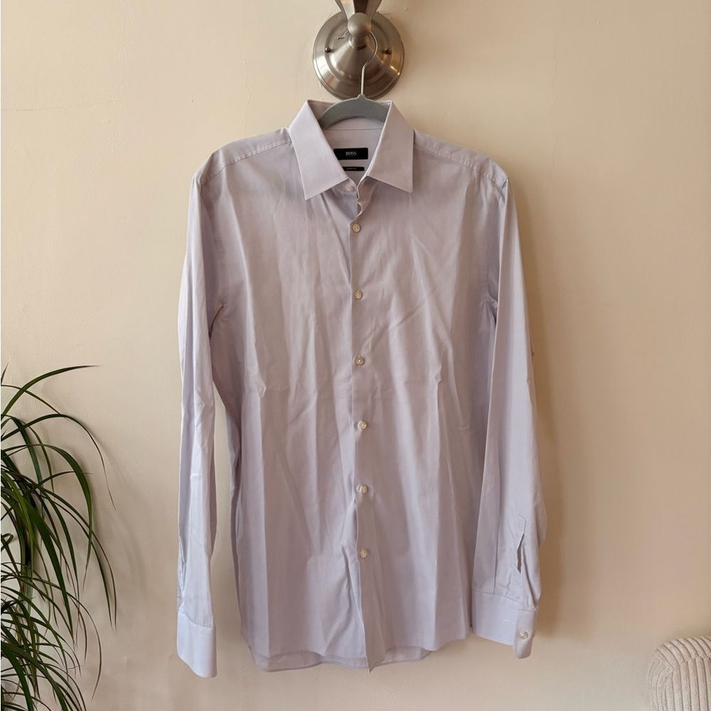 Hugo Boss Light Gray Men’s Dress Shirt